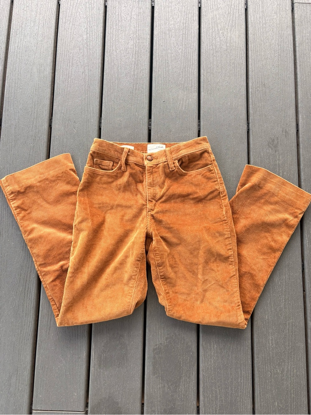 Women's Rust Corduroy Jeans